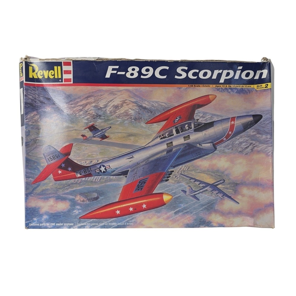 Revell Monogram F-89C Scorpion Aircraft Model 85-4825 Kit  1:48 Army Plane